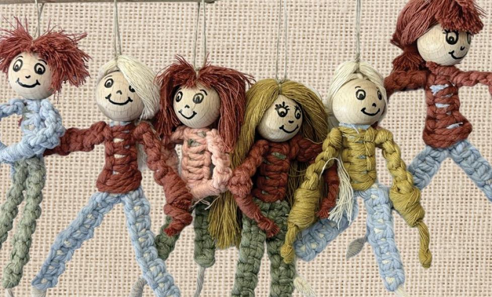Figurines en macramé - Agrandir l'image, fenêtre modale